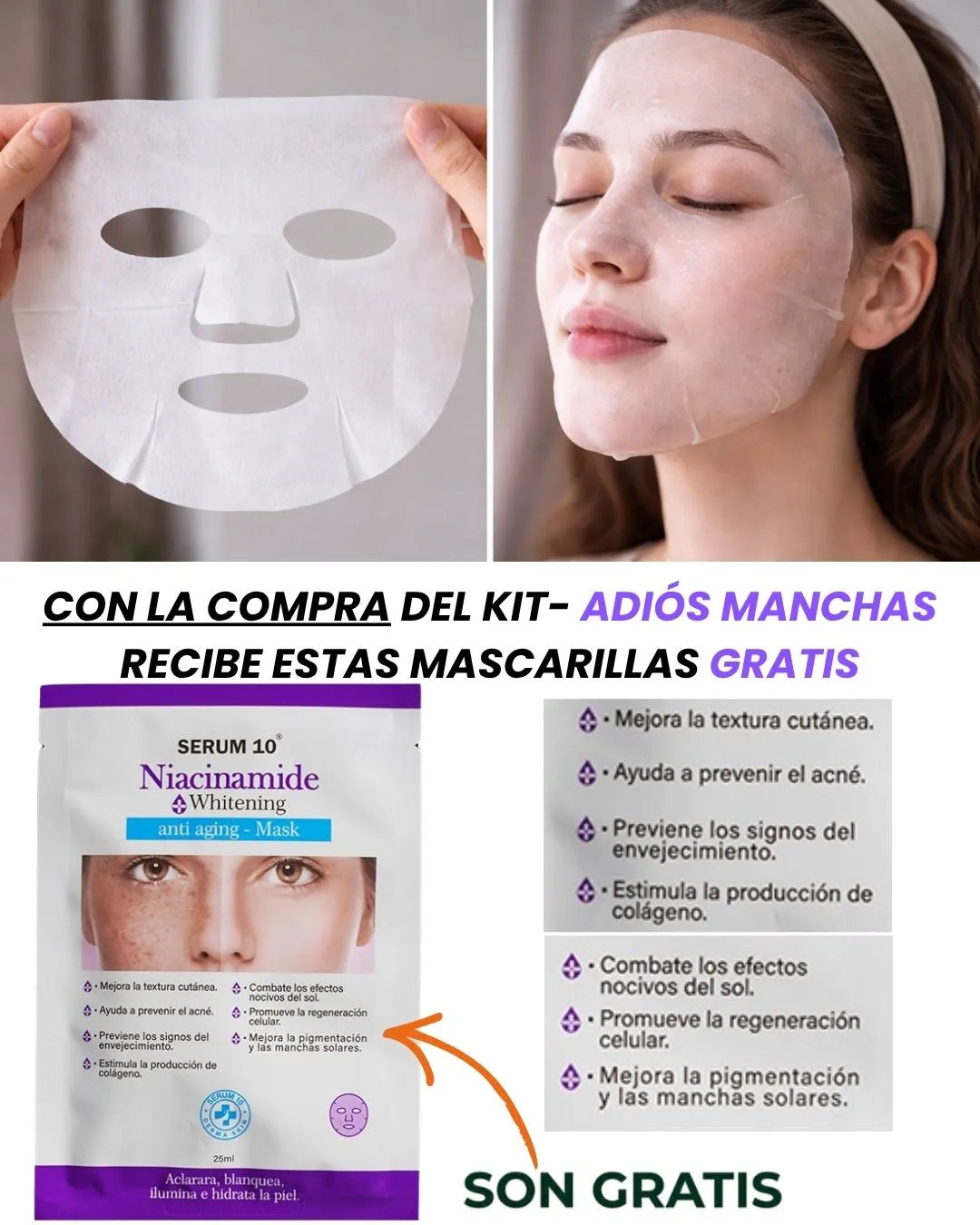 KIT ADIÓS MANCHAS Y ACNÉ +OBSEQUIO TIENDA OFICIAL