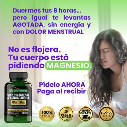 Menos ansiedad, más energía y mejor sueño: Magnesio y Ashwagandha