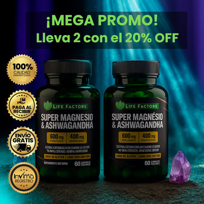 Menos ansiedad, más energía y mejor sueño: Magnesio y Ashwagandha