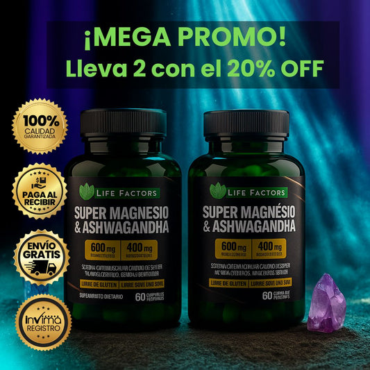 Menos ansiedad, más energía y mejor sueño: Magnesio y Ashwagandha