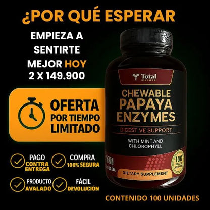 enzimas de papaya total health